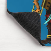 Katzenpirat lustiger mousepad Entwurf (Ecke)