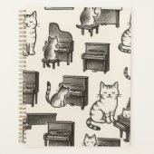 Katzenplaner auf dem Klavier Planer (Vorderseite)