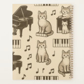 Katzenplaner auf einem verblassten Klavier Planer (Rückseite)