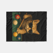 Katzenpool Billard in Lounge Cooles Sonnenbad Fleecedecke (Vorderseite (Horizontal))