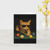 Katzenpool Billard in Lounge Cooles Sonnenbad Karte (Gelbe Blume)