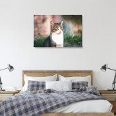 Katzenportrait Leinwanddruck (Insitu (Schlafzimmer))