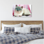 Katzenportrait Leinwanddruck (Insitu (Schlafzimmer))
