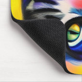 Katzenportrait Mousepad (Ecke)