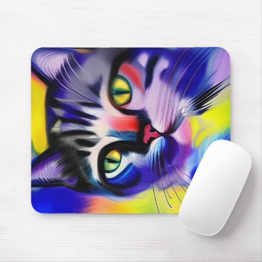 Katzenportrait Mousepad (Mit Mouse)