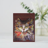 KATZENPORTRAIT POSTKARTE (Stehend Vorderseite)