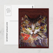 KATZENPORTRAIT POSTKARTE (Vorne/Hinten)