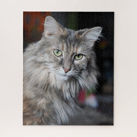 Katzenporträt Meow Meow Puzzle (Vertikal)