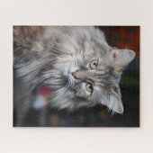 Katzenporträt Meow Meow Puzzle (Horizontal)