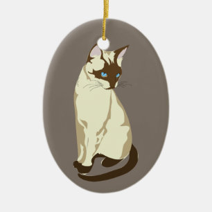 Katzenporzellanschmuck Keramik Ornament