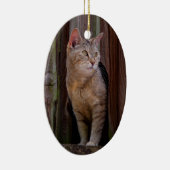 Katzenporzellanschmuck Keramik Ornament (Rechts)