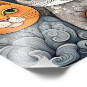Katzenposter Fotodruck (Ecke)