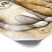 Katzenposter Fotodruck (Ecke)