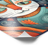 Katzenposter Fotodruck (Ecke)