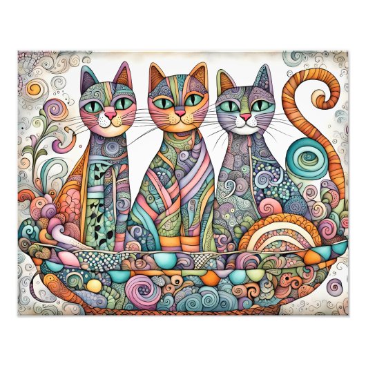 Katzenposter Fotodruck (Vorne)