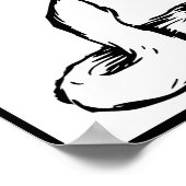 Katzenposter-Geschenk für müde Menschen Poster (Ecke)