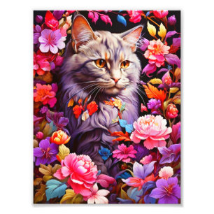 Katzenposter - Wanddekor Fotodruck
