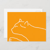 Katzenpostkarte Postkarte (Vorne/Hinten)