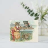 Katzenpostkarte Postkarte (Stehend Vorderseite)