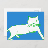 Katzenpostkarte Postkarte (Vorne/Hinten)