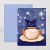 Katzenpostkarte Postkarte (Vorne/Hinten)