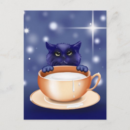 Katzenpostkarte Postkarte (Vorderseite)