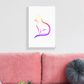 Katzenprint Leinwanddruck (Insitu (Wohnzimmer))