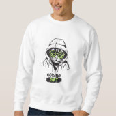 *Katzenprogrammierer " Kodierkatze Sweatshirt (Vorderseite)