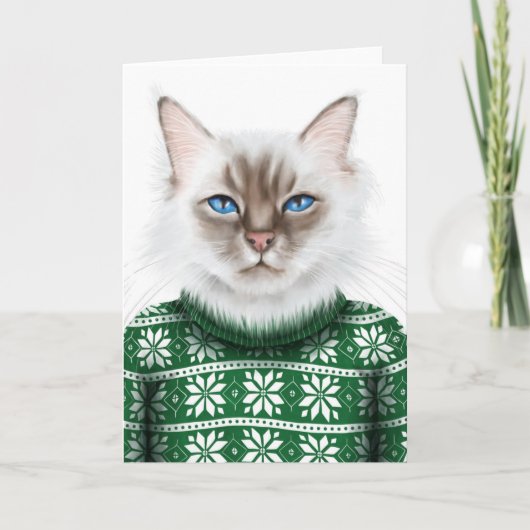 Katzenpullover Karte (Vorderseite)