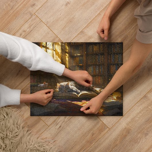 Katzenpuzzles, Niedliche Kätzchen Mama Geschenk Puzzle