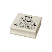 Katzenpyramide Gummistempel (Stempel)