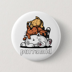 Katzenpyramide Purramid Süße Kätzchen Button