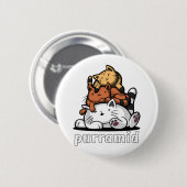 Katzenpyramide Purramid Süße Kätzchen Button (Vorne & Hinten)