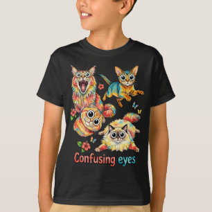 Katzenquartett, süße Katze PNG Lustiger Katzenlieb T-Shirt