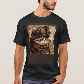 Katzenquilten Steampunk T-Shirt