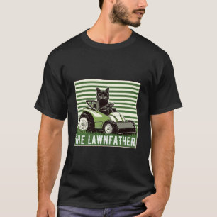 Katzenrasen Gartenvater Rasenmäher Männer Vater T-Shirt