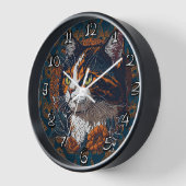 Katzenrasse - Calico Cat Uhr (Winkel)