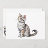 Katzenrassen mit American Curl Einladung (Vorne/Hinten)