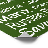 Katzenrassen Poster (Ecke)