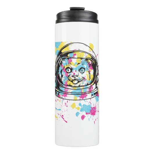 Katzenraum Thermosbecher (Vorderseite)