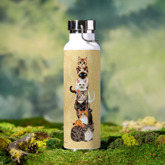Katzenraupe Feline Türme Trinkflasche
