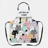 Katzenregel diese Küche Schürze (Vorderseite)