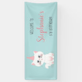 Katzenregen Geburtstag Banner (Vertikal)