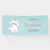 Katzenregen Geburtstag Banner (Horizontal)
