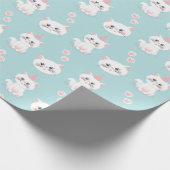 Katzenregen Geburtstag Geschenkpapier (Ecke)