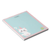 Katzenregen Geburtstag Notizblock (angewinkelt)