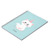 Katzenregen Geburtstag Notizblock (Linke Seite)