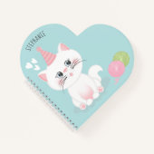 Katzenregen Geburtstag Notizblock (Vorderseite)