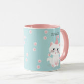 Katzenregen Geburtstag Tasse (VorderseiteRechts)