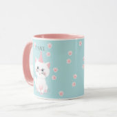 Katzenregen Geburtstag Tasse (Vorderseite Links)